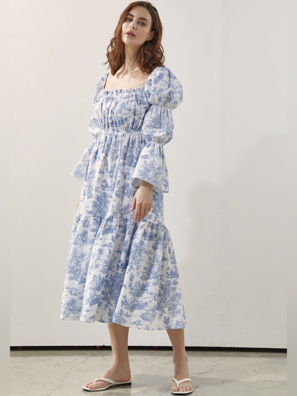 Nothing Fits But Hein Toile Midi Dress